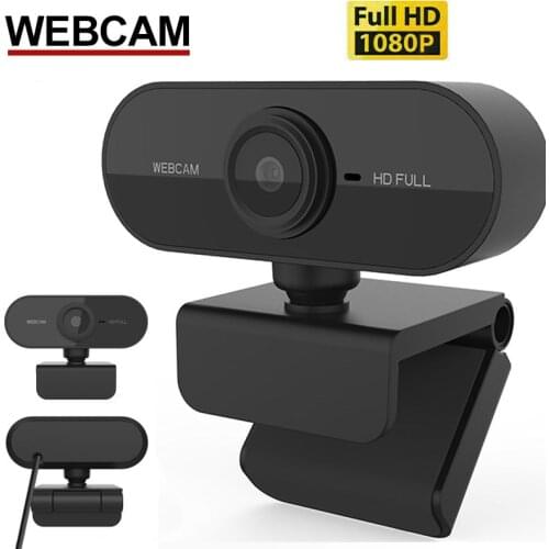 1080P Webcam Mini Camera 4K HD Video Cover Small USB Desktop Laptop Computer PC Webcamera with Microphone Plug and Play Web Cam