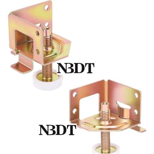 8Pcs Metal Adjustable Leveling Feet Closet Wardrobe Leveler L Corner Support Bracket