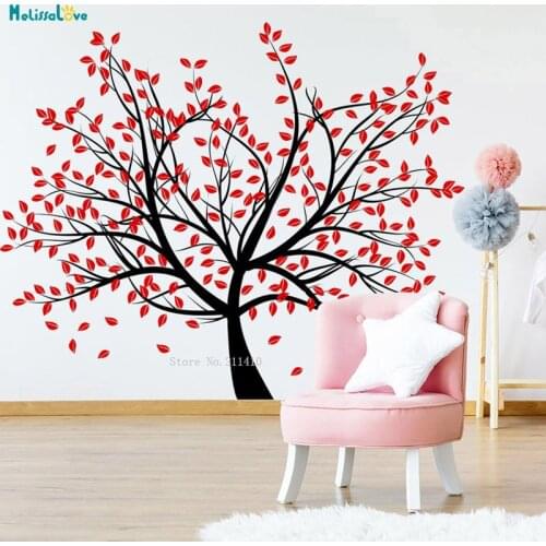 Large Size Tree Wall Sticker Decal Custom Two Colors Kids Baby Room Nursery Decor Sign Removable New Art Murals Vinyl YT1589