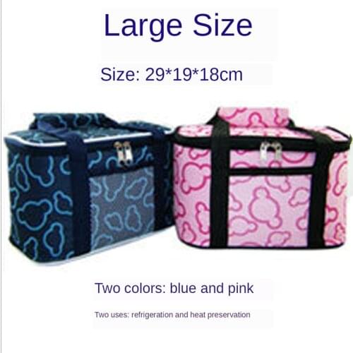 Large Size Foldable Cooler Bag for Breast Milk Storage Bag Bottle Breast Pump Feeding Ice Box