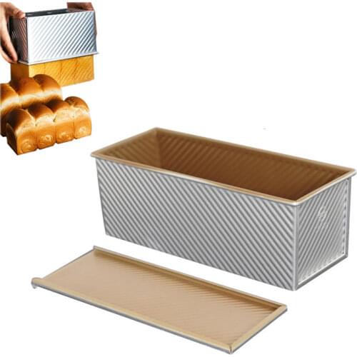 Baking Toast Mold Non-stick Loaf Pan With Cover Bread pan Bakeware Bread Toast Box Baking Tools Baking Sheet Pan