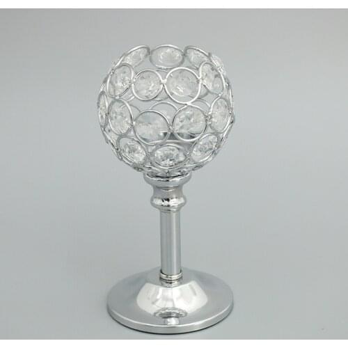 DIAMANTE CRYSTAL TEA LIGHT PILLAR CANDLE HOLDER HOME WEDDING PUB CAFE DECOR