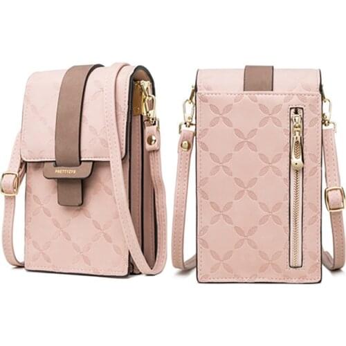 Plaid Print Messenger Bags Woman 2021 Fashion Small Crossbody Bags For Mobile Phone Mini PU Leather Shoulder Messenger Bag Girls