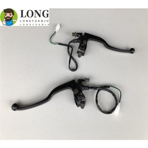 Motorcycle handle lever mirror mount for Yamaha YBR 125 YRB125 front brake lever with clutch lever brake stop light switch cable