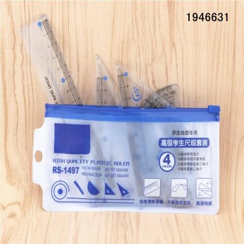 4pcs set High quality Drafting Supplies ruler Tool Precision Measuring Tool Student school office stationer