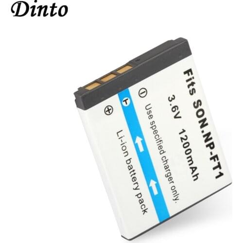 Dinto 1pc NP-FT1 NPFT1 NP FT1 1200mAh 3.6V Li-ion Camera Battery for Sony DMC-FP1 FP2 FP3 FT10 TS10 DSC-T3 T5 DSC-L1 M1