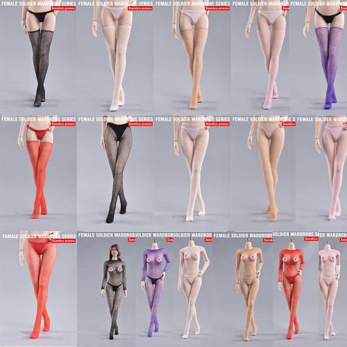 1/6 1/12 Scale Female Figure Accessory Sexy Superfine Fishnet Stockings High Socks Model for 12 inches 6 inches Action Figure