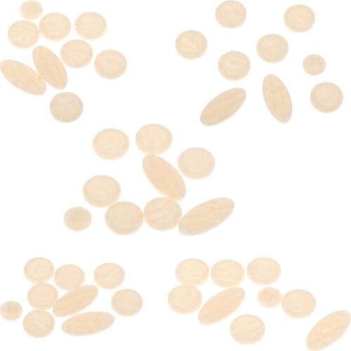 Set of 45 Trumpet Finger Buttons Pearl Set Real Pearl / Seashell Brass Parts