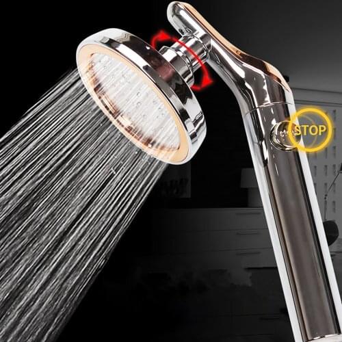 Adjustable Shower Head High Pressure Bathroom Fixtures Pressurized Showerhead Water-Saving Modern Accessory Bathrooms SPA Nozzle
