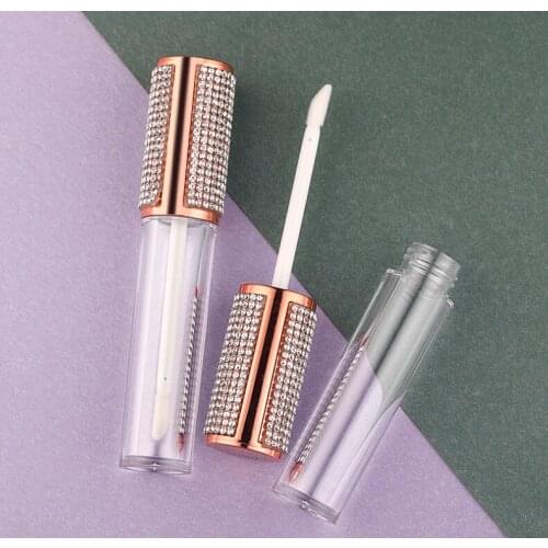 10pcs 5ml Empty Round Lip Gloss Tube High Grade Clear Plastic Lip Gloss Containers Filling Bottle Cosmetic Packaging Container