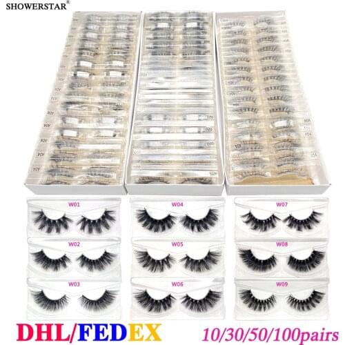 Wholesale 6D Mink Lashes False Eyelashes 16-21mm Natural Fluffy Thick Eyelash Extension Sexysheep Fake Lashes No Box D22 D808