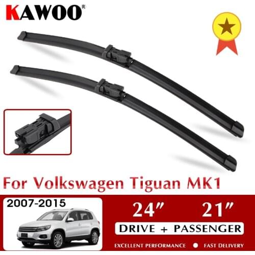 KAWOO Wiper Blade For Volkswagen Tiguan MK1/MK2 Car Wipers 2007 2008 2009 2010 2011 2012 2013 2014 2015 2016 2017 2018 2019 2020