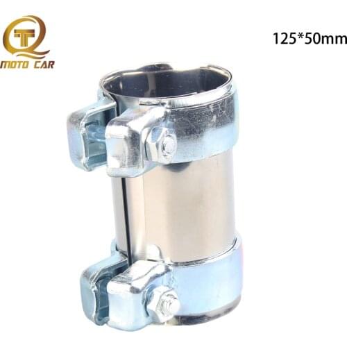 2‘’ Steel Exhaust Clamps Bolts Car Muffler Pipe Motor Connect 191253141F 191253141G For Golf Audi A6 100 80 90 Beetle 125*50mm