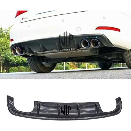 A3 High Quality Carbon Fiber Rear Lip Diffuser Car Styling For Audi A3 Back Bumper Car Body Kit 2009-2012