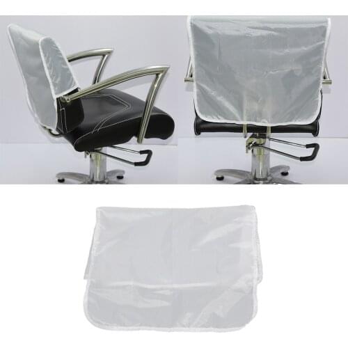 Barber Beauty Salon Chair Protective Cover Professional Salon Baber Hairdressing Chair Back Covers Clear Black