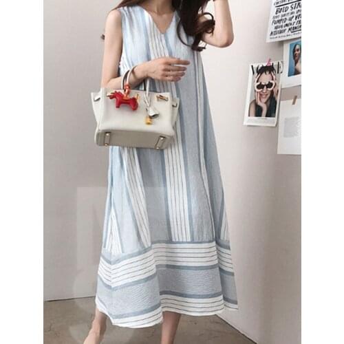2021 New Flower Print Summer Dress Evening Long Vintage Dresses Oversize Sleeveless Beach Women Dress Robe Vestido Prom