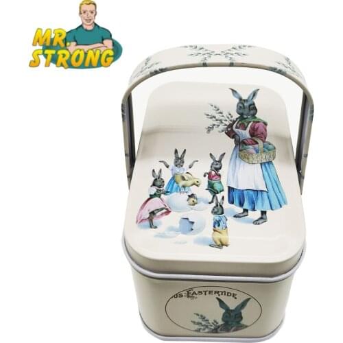 New Arrival Vintage Small Suitcase Storage Tin Candy Box Change Box Earphones Box Small Suitcase