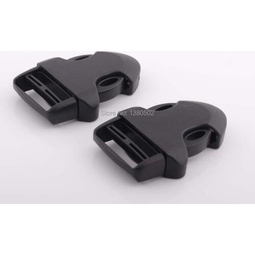 6pcs/lot plastic Side Release Buckle Paracord Bracelet Dog Collar Backpack Strap for Webbing 25mm