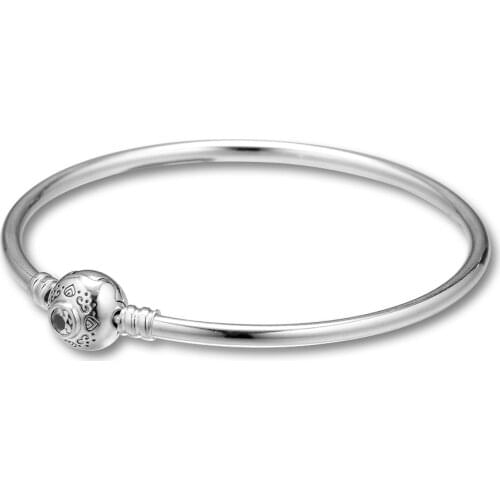 Princess Jasmine & Aladdin Bangle Bracelet Authentic 925 Silver Bracelets For DIY Woman Fashion Bracelets For Jewelry Making
