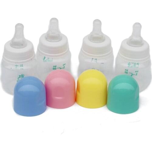 60 ml Puppy Kitten Feeding Bottle Kit Safety Silicone Baby Pet Nursing Water Milk Feeder