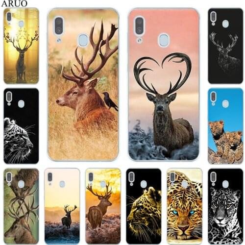 Animal Deer Leopard Soft TPU Phone Case for Samsung Galaxy A51 A71 A41 A31 A32 A42 A21S A11 A50 A70 A42 A20 e A30 A40 A12 Cover