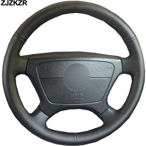 Car Auto Steering-Wheel Cover For Mercedes Benz E-Class W210 E 200 240 280 320 1995-2002 W140 S320 350 420 1991-1995 Stuurhoes