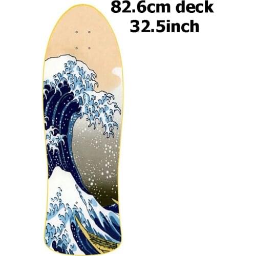 32.5inch Surf Skate Deck 7 Tier Canadian Maple Surfskate Board Quality Carving Cruiser Skate Board DIY Deck Parts Supply