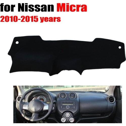 Car dashboard cover mat for Nissan MICRA 2010 to 2015 years Left hand drive dashmat pad dash covers dashboard accessories