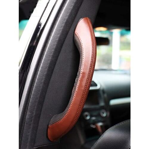 Fit For Ford Explorer 2017 2018 pull gloves leather auto interior door handrails modified accessories