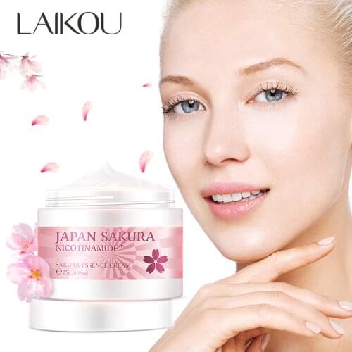 1pcs LAIKOU Cherry Blossom Face Cream Deep Moisturizing Anti Wrinkle Aging Essence Whitening Moisturize Skin Care