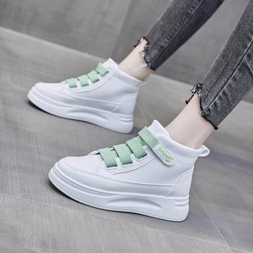 Fashion High Gang Women Sneakers Soft Female Vulcanize Shoes Spring Non-slip Wear-resistant Running Shoes Fitness Shoes