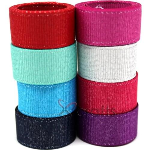 PPCrafts 3 6 9 16 22 38MM Double Silver Purl Grosgrain Ribbon Handmade Wedding DIY Crafts Tape U Pick Color Free Shipping