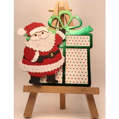 Christmas Santa Claus 2021 New Metal cutting dies Stencil for DIY Birthday Scrapbooking craft dies Greeting Card Making