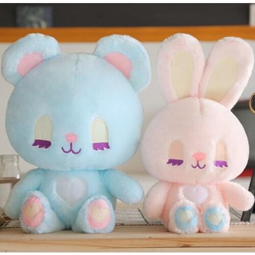 Cute plush toys dream gift for girls room decor stuffed rabbit bear Cartoon animal doll Christmas Birthday gift nice pillow