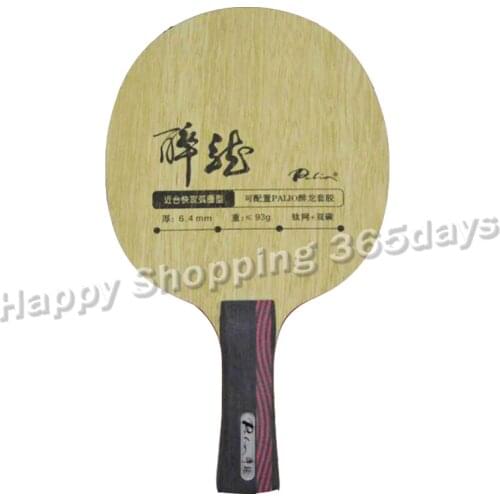 Original Palio Drunk dragon titanium mesh+ double carbon table tennis blade for fast attack with loop neat table