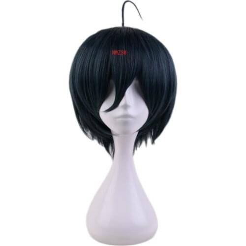 Anime Danganronpa V3: Killing Harmony Saihara Shuichi Short Wig Cosplay Costume Dangan Ronpa Heat Resistant Hair Men Wigs
