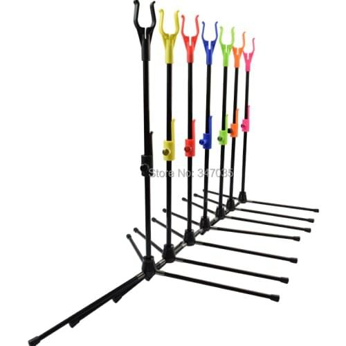 Archery Bow Stand Holder Recurve Bow Stand for Hunting Shooting - 7 Colors