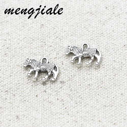 25pcs Wholesale Metal Alloy zebra Charms Pendants For DIY Handmade Jewelry Making