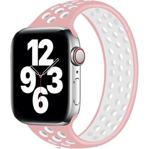 Strap for Apple Watch 6 Band 40mm 44mm iWatch serie 4/5/6/SE Elastic Belt Sileicone Solo Loop bracelt Apple watch band 42mm 38mm