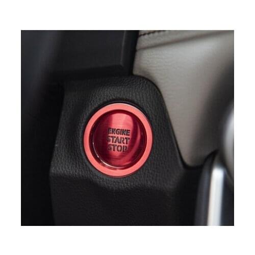 Start Stop Engine Cover Button Stickers Keyless System Ignition Switch Cover For RAV4 XA50 RAV 4 2019 2020 Accessories