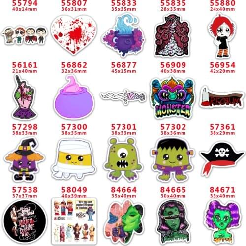 DIY Craft Supplies cartoon character printed flat back planar resins 30 pieces PR55794