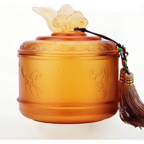HOME DECORATION ACCESSORIES COLLECTION HANDICRAFT SOUVENIRS BIRTHDAY GIFT OFFICE TEA CADDY SCULPTURE FENG SHUI HOME DECOR