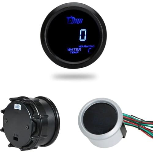Universal 2018 Digital Water Temperature Meter Gauge with Sensor for Auto Car 52mm 2in LCD 40~120Celsius Degree