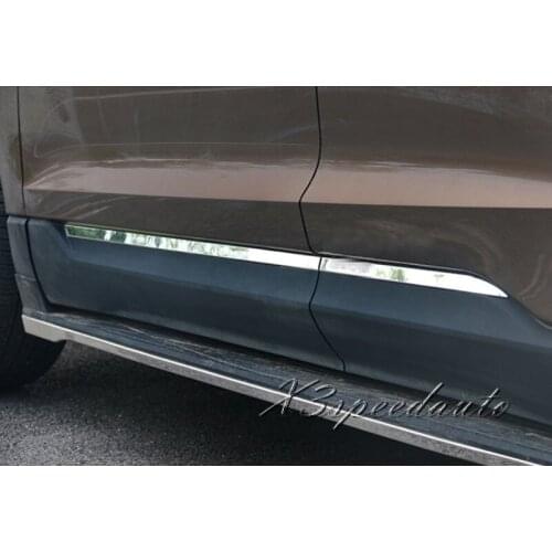 High Quality Stainless Steel Side Door Molding Trim For Ford Edge 2015 2016 2017