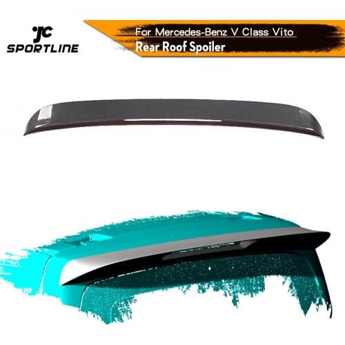 Rear Roof Spoiler Boot Lip Wing Spoiler For Mercedes-Benz V Class W447 Vito 2016 - 2018 Carbon Fiber