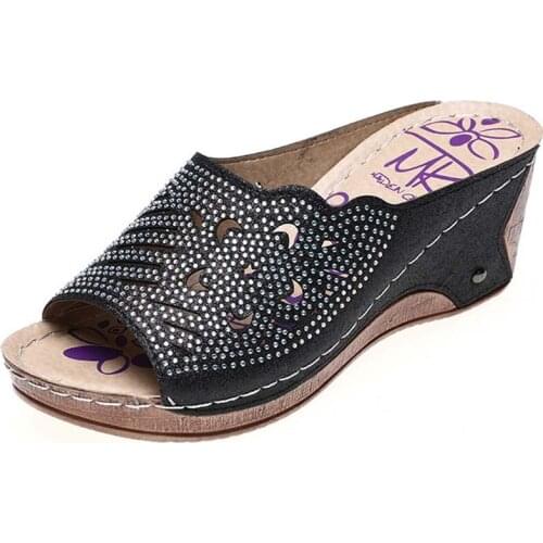 Women Sandals New European Flat Sandals Woman Summer Casual Comfort Womens Shoes Wedge Shoes Women Plus Size Zapatos De Mujer