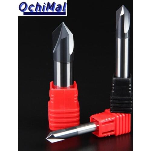 3PCS Chamfering Milling Cutter 60 90 120 Degree Coated 3 Flute 55HRC End Mill Carbide CNC Tungsten Steel Milling Cutter Endmill