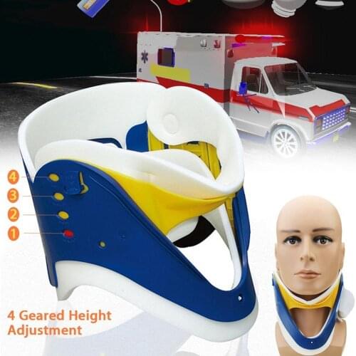 50% Hot Sale 4 Levels Neck Collar Cervical Traction Medicales Therapy Support Brace Stretcher
