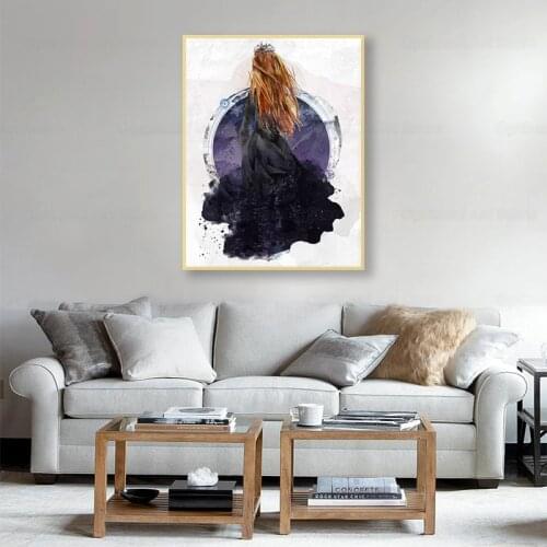 Watercolor Feyre Archeron ACOTAR Print Night Court High Lady Sarah J Maas Poster Canvas Painting Fan Art Gift Home Wall Decor