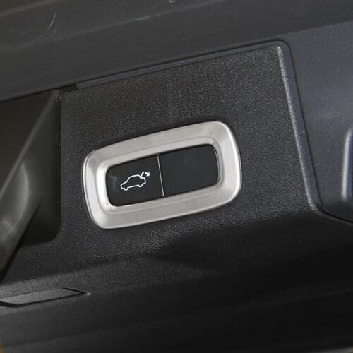 Car Stainless Steel Rear Door Switch Cover Trim for VOLVO XC60 XC90 XC40 S90 V90 S60 Accessories Car Styling